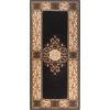 Superior Indoor Area Rug, Plush Carpet Cover, Traditional Oriental Medallion, Perfect for Hallway, Entryay, Living, Dining, Bedroom, Office, Kitchen, Medallion Collection, 5′ Round, Toffee(Coffee – Z)