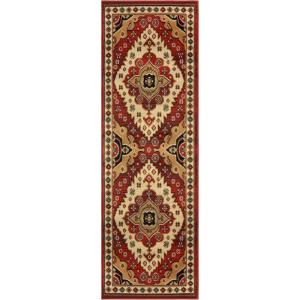 Superior Aztec Collection 5′ x 8′ Area Rug, Attractive Rug with Jute Backing, Durable and Beautiful Woven Structure, Bright and Bold Southwest Style Bordered Rug(2’6″ x 3’4″ (Runner))