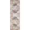Superior Medallion Washable Rug, Cotton Backing, Carpet for Dining Table Mud Room, Easy Care, Non-Slip Rug for Entry, Kitchen, Low Pile Area Rug, Canary Collection, 2′ 7″ x 8′, Ivory