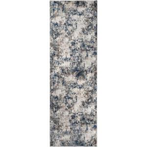 Superior Euphemia Indoor Area Rug with Cotton Backing, Perfect for Hallways, Entryway, Office, Living Room, Hardwood, Tile, or Carpet Cover, Vintage Oriental Medallion, 9′ x 12′, Blue(Euph – Blue)