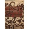 Superior Fancy Medallion Area Rug, Bold Geometric Mandala Pattern, 3′ x 5′, Midnight Blue(Chocolate)