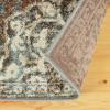 SUPERIOR Maia Modern Transitional Floral Medallion Border With Jute Backing Indoor Runner Rug, 2′ 7″ x 8′, Blue(Blue)