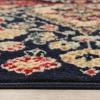 Superior Contemporary Eclectic Geometric Abstract Floral Power-Loomed Indoor Area Rug, 4′ x 6′, Black by Superior(Black)