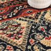 Superior Contemporary Eclectic Geometric Abstract Floral Power-Loomed Indoor Area Rug, 4′ x 6′, Black by Superior(Black)