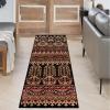 Superior Contemporary Eclectic Geometric Abstract Floral Power-Loomed Indoor Area Rug, 4′ x 6′, Black by Superior(Black)