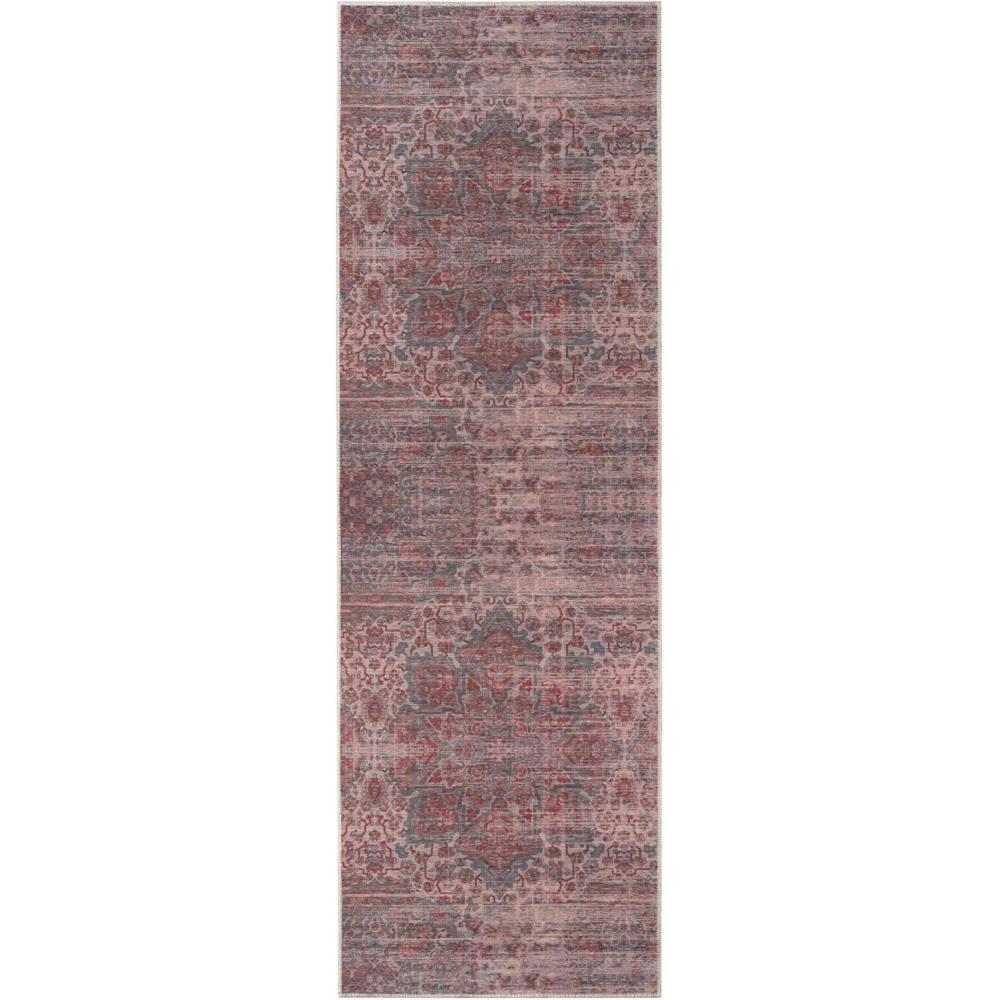 imageSuperior Patchwork Washable Rug Cotton Backing Carpet for Dining Table Mud Room Easy Care NonSlip Rug for Family Dining Low Pile Area Rug Ara Collection 4 x 6 TaupeTeal