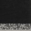 Superior Cotton Embroidered Assorted 6-Piece Towel Set, Washcloths, Hand Towels, Bath Towels, Black