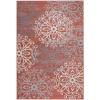 Superior Indoor Area Rug, Jute Backed, Perfect for Entryway, Office, Living/Dining Room, Bedroom, Kitchen, Hardwood Floor, Floral Scroll Decor, Leigh Collection, 5′ x 8′, Brown(Ginger – Z)