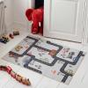 Superior Indoor Kids Rug, Washable, Non-Slip, Toddlers & Babies, Perfect for High Traffic Playroom, Kids Room or Bedroom, Contruction Zone Design, Perfect for Daycare Beige Multicolor 2′ x 3′