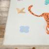 Superior Indoor Kids Rug, Washable, Non-Slip, Toddlers & Babies, Perfect for High Traffic Playroom, Kids Room or Bedroom, Dinoventure Play Mat for Cars & Toys Grey Multicolor 2′ x 3′