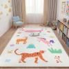 Superior Indoor Kids Rug, Washable, Non-Slip, Toddlers & Babies, Perfect for High Traffic Playroom, Kids Room or Bedroom, Dinoventure Play Mat for Cars & Toys Grey Multicolor 8′ x 10′