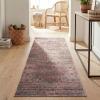 Superior Patchwork Washable Rug, Cotton Backing, Carpet for Dining Table Mud Room, Easy Care, Non-Slip Rug for Family, Dining, Low Pile Area Rug, Ara Collection, 4′ x 6′, Taupe(Teal)