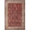 Superior Patchwork Washable Rug, Cotton Backing, Carpet for Dining Table Mud Room, Easy Care, Non-Slip Rug for Family, Dining, Low Pile Area Rug, Ara Collection, 4′ x 6′, Taupe(Toucan – Beige)