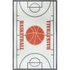 Superior Indoor Kids Rug, Washable, Non-Slip, Toddlers & Babies, Perfect for High Traffic Playroom, Kids Room or Bedroom, Basektball Play Mat for Cars & Toys Ball – Ivory 5′ x 7′ 6″