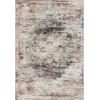 Superior Damask Medallion Indoor Washable Rug, Cotton Backing, Carpet for Dining Table Mud Room, Easy Care, Non-Slip Rug for Entry, Kitchen, Low Pile Area Rug, Jay Collection, 4′ x 6′, Blue(Canary – Cream)