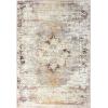 Superior Damask Medallion Indoor Washable Rug, Cotton Backing, Carpet for Dining Table Mud Room, Easy Care, Non-Slip Rug for Entry, Kitchen, Low Pile Area Rug, Jay Collection, 4′ x 6′, Blue(Dove – Cream)