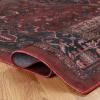 Superior Damask Medallion Indoor Washable Rug, Cotton Backing, Carpet for Dining Table Mud Room, Easy Care, Non-Slip Rug for Entry, Kitchen, Low Pile Area Rug, Jay Collection, 4′ x 6′, Blue(Cardinal – Red)