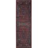 Superior Damask Medallion Indoor Washable Rug, Cotton Backing, Carpet for Dining Table Mud Room, Easy Care, Non-Slip Rug for Entry, Kitchen, Low Pile Area Rug, Jay Collection, 4′ x 6′, Blue(Cardinal – Red)