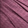 Superior 100% Cotton Basketweave Blanket, Perfect for Bedroom, Living Room, Couch, Picnics, Travel, Beach, or Camping, Comfy Blanket, Bedroom Decor, Essentials, Cover for Bed, Twin, Plum