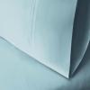 Superior 100% Premium Combed Cotton Colorfast, Soft and Smooth 2 Piece Pillowcase Cover, Standard – Ivory(Light Blue)