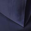Superior 100% Premium Combed Cotton Colorfast, Soft and Smooth 2 Piece Pillowcase Cover, Standard – Ivory(Navy Blue)