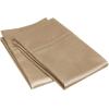 Superior 100% Premium Combed Cotton Colorfast, Soft and Smooth 2 Piece Pillowcase Cover, Standard – Ivory(Tan)