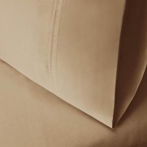 Superior 100% Premium Combed Cotton Colorfast, Soft and Smooth 2 Piece Pillowcase Cover, Standard – Ivory(Tan)
