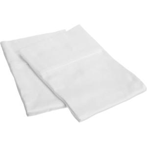 Superior 100% Premium Combed Cotton Colorfast, Soft and Smooth 2 Piece Pillowcase Cover, Standard – Ivory(White)