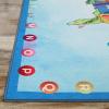 Superior Indoor Kids Rug, Washable, Non-Slip, Toddlers & Babies, Perfect for High Traffic Playroom, Kids Room or Bedroom, Map Collection, Perfect for Daycare Ivory 02 5′ x 7’6″