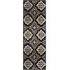 Superior Crawford Collection Area Rug, 8mm Pile Height with Jute Backing, Gorgeous Mediterranean Tile Pattern, Fashionable and Affordable Woven Rugs – 8′ x 10′ Rug, Black(Black – Z)