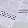 Superior Hotel Turkish Cotton 2 Piece Bath Towel Set, Ultra Plush Spa Quality Heavyweight Essentials for Bathroom, Thick Absorbent and Soft, Dobby Border, Includes 2 Large Bath Towels, Toast(Latte)