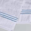 Superior Hotel Turkish Cotton 2 Piece Bath Towel Set, Ultra Plush Spa Quality Heavyweight Essentials for Bathroom, Thick Absorbent and Soft, Dobby Border, Includes 2 Large Bath Towels, Toast(Light Blue)