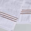 Superior Hotel Turkish Cotton 2 Piece Bath Towel Set, Ultra Plush Spa Quality Heavyweight Essentials for Bathroom, Thick Absorbent and Soft, Dobby Border, Includes 2 Large Bath Towels, Toast(Toast)
