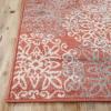 Superior Indoor Area Rug, Jute Backed, Perfect for Entryway, Office, Living/Dining Room, Bedroom, Kitchen, Hardwood Floor, Floral Scroll Decor, Leigh Collection, 9′ x 12′, Beige Ivory(Beige-red)