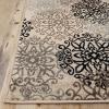 Superior Indoor Area Rug, Jute Backed, Perfect for Entryway, Office, Living/Dining Room, Bedroom, Kitchen, Hardwood Floor, Floral Scroll Decor, Leigh Collection, 9′ x 12′, Beige Ivory(Beige – Z)