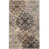 Superior Indoor Area Rug, Jute Backed, Perfect for Entryway, Office, Living/Dining Room, Bedroom, Kitchen, Hardwood Floor, Floral Scroll Decor, Leigh Collection, 9′ x 12′, Beige Ivory(Beige)