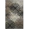Superior Indoor Area Rug, Jute Backed, Perfect for Entryway, Office, Living/Dining Room, Bedroom, Kitchen, Hardwood Floor, Floral Scroll Decor, Leigh Collection, 9′ x 12′, Beige Ivory(Blue)