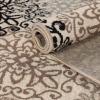 Superior Indoor Area Rug, Jute Backed, Perfect for Entryway, Office, Living/Dining Room, Bedroom, Kitchen, Hardwood Floor, Floral Scroll Decor, Leigh Collection, 9′ x 12′, Beige Ivory(Multi-colored)