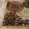 Superior Indoor Area Rug, Jute Backed, Perfect for Entryway, Office, Living/Dining Room, Bedroom, Kitchen, Hardwood Floor, Floral Scroll Decor, Leigh Collection, 9′ x 12′, Beige Ivory(Gold – Z)