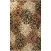 Superior Indoor Area Rug, Jute Backed, Perfect for Entryway, Office, Living/Dining Room, Bedroom, Kitchen, Hardwood Floor, Floral Scroll Decor, Leigh Collection, 9′ x 12′, Beige Ivory(Brown)