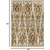 Superior Area Rugs for Bedroom, Farmhouse, Kitchen, Entryway, Laundry Room | Living Room Decor | Lafayette Collection , 8′ x 10′, Tan(Ivory)