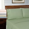 Superior Tencel Polyester 600-Thread Count Solid Deep Pocket Sheet Set, Twin, Blue, 4-Piece Set(Grey)
