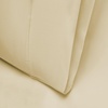 Superior Tencel Polyester 600-Thread Count Solid Deep Pocket Sheet Set, Twin, Blue, 4-Piece Set(Ivory)
