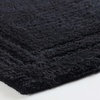 Superior Non-Slip 2 Piece Bath Rug Set, Ultra Plush, Soft, and Absorbent 100% Combed Cotton Pile – Traditional Oval Bath Mat Set, Forest Green(Black)