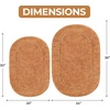 Superior Non-Slip 2 Piece Bath Rug Set, Ultra Plush, Soft, and Absorbent 100% Combed Cotton Pile – Traditional Oval Bath Mat Set, Forest Green(Rust – Oval)
