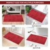 Superior Non-Slip Cotton Checkered Bath Rug Set with Spray Latex Backing, 20″ x 30″, 24″ x 36″, 2-Pieces, Sapphire(Burgundy – Chk)