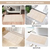 Superior Non-Slip Cotton Checkered Bath Rug Set with Spray Latex Backing, 20″ x 30″, 24″ x 36″, 2-Pieces, Sapphire(Ivory – Chk)