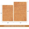 Superior Non-Slip Cotton Checkered Bath Rug Set with Spray Latex Backing, 20″ x 30″, 24″ x 36″, 2-Pieces, Sapphire(Rust – Chk)