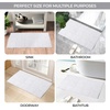 Superior Non-Slip Cotton Checkered Bath Rug Set with Spray Latex Backing, 20″ x 30″, 24″ x 36″, 2-Pieces, Sapphire(White – Chk)