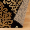Superior Danvers Collection Area Rug, Modern Elegant Damask Pattern, 10mm Pile with Jute Backing, Affordable Contemporary Rugs – Brown, 4′ x 6′ Rug(Beige)